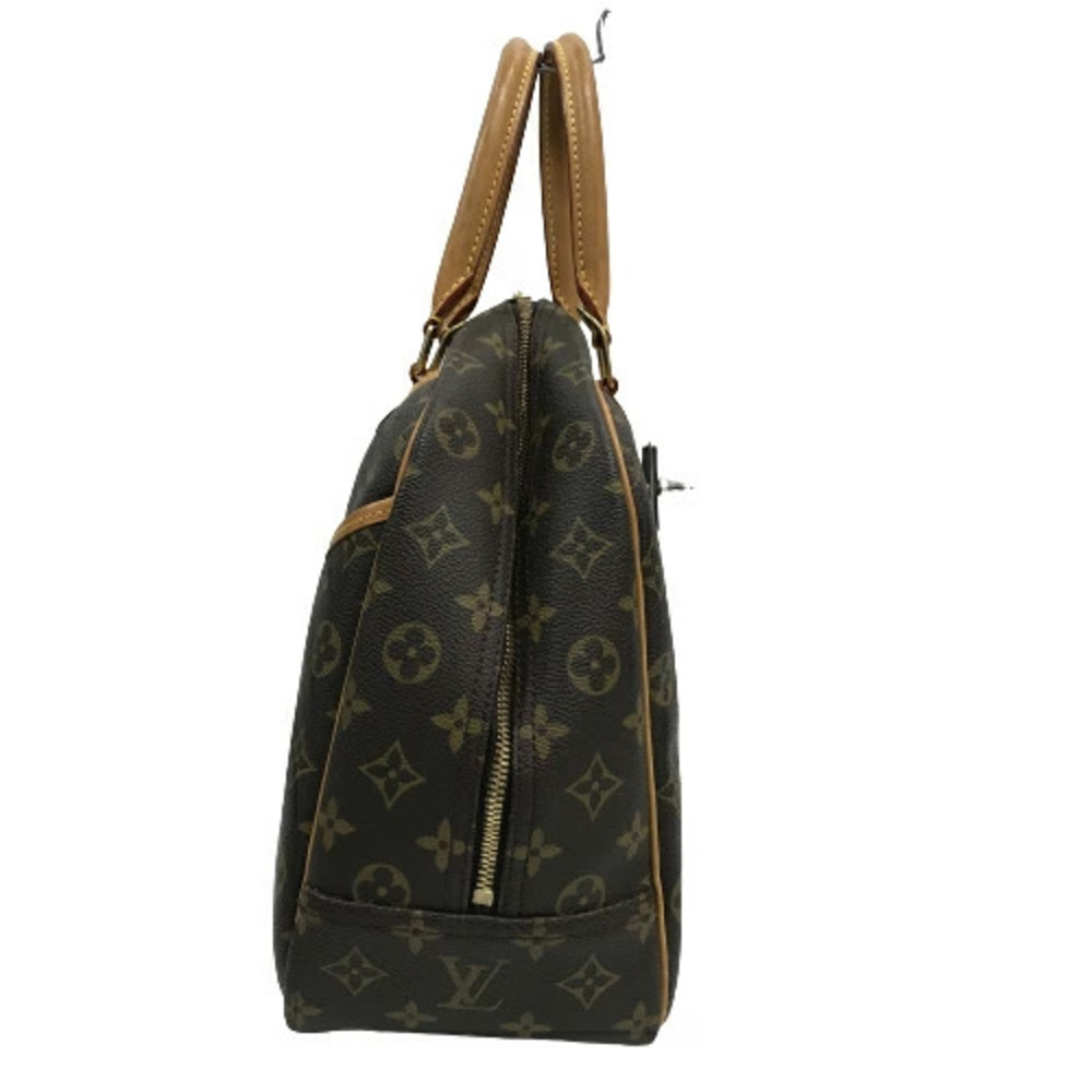 Louis Vuitton Deauville Handbag Boston Bowling Bag Brown Monogram - Picture 4 of 10